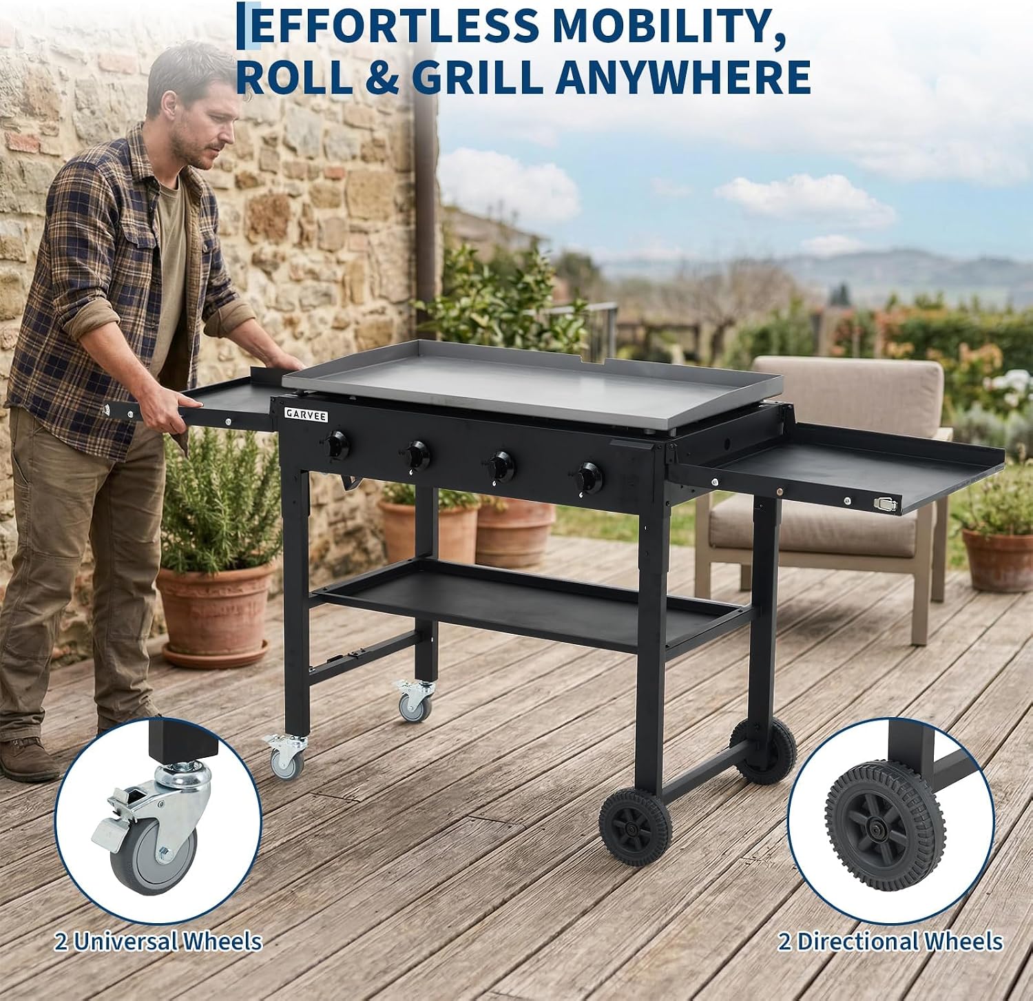 Tacleekii 36 Inch Flat Top Gri - Camping Cooking Flat Top recension och pris
