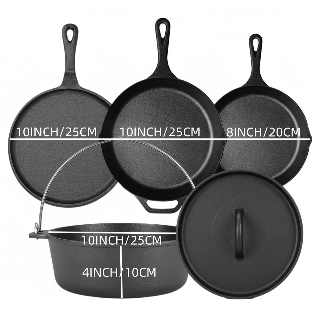PACILACK Cast Iron Pots And Pa - Camp Dutch Oven Cast recension och pris