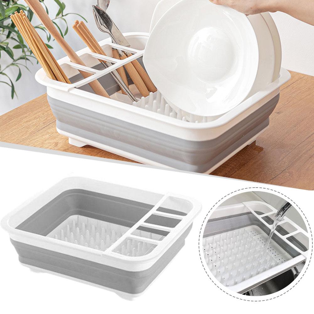 Foldable Dish Drainer Bowl Rac - Camping Cooking Organizer recension och pris
