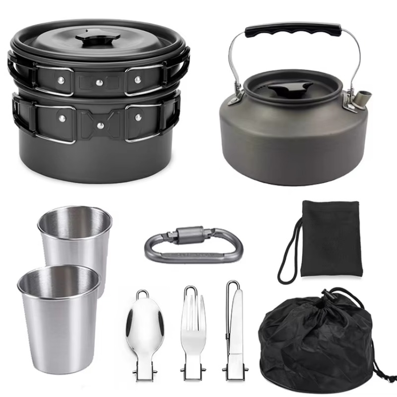 High Quality Outdoor Lightweig - Quality Camping Cooking Set recension och pris