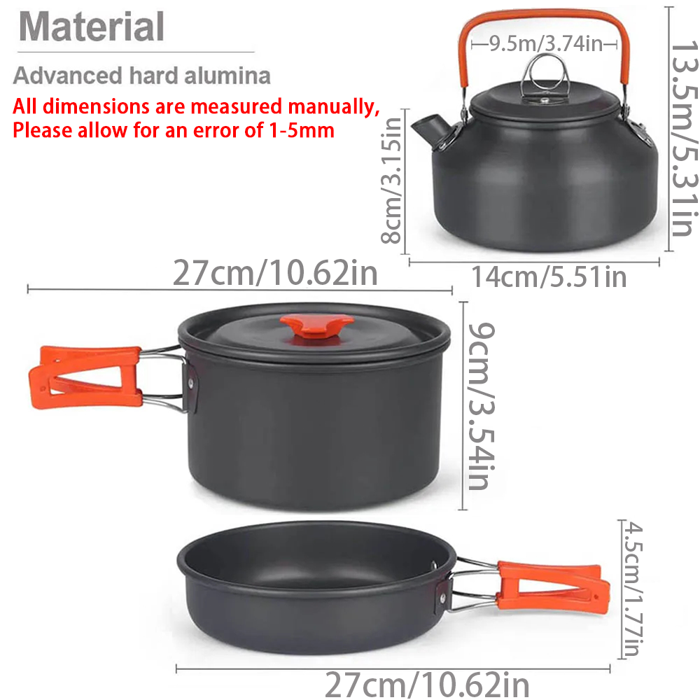 1pcs/1set Camping Cookware Kit - Camping Cooking Organizer recension och pris