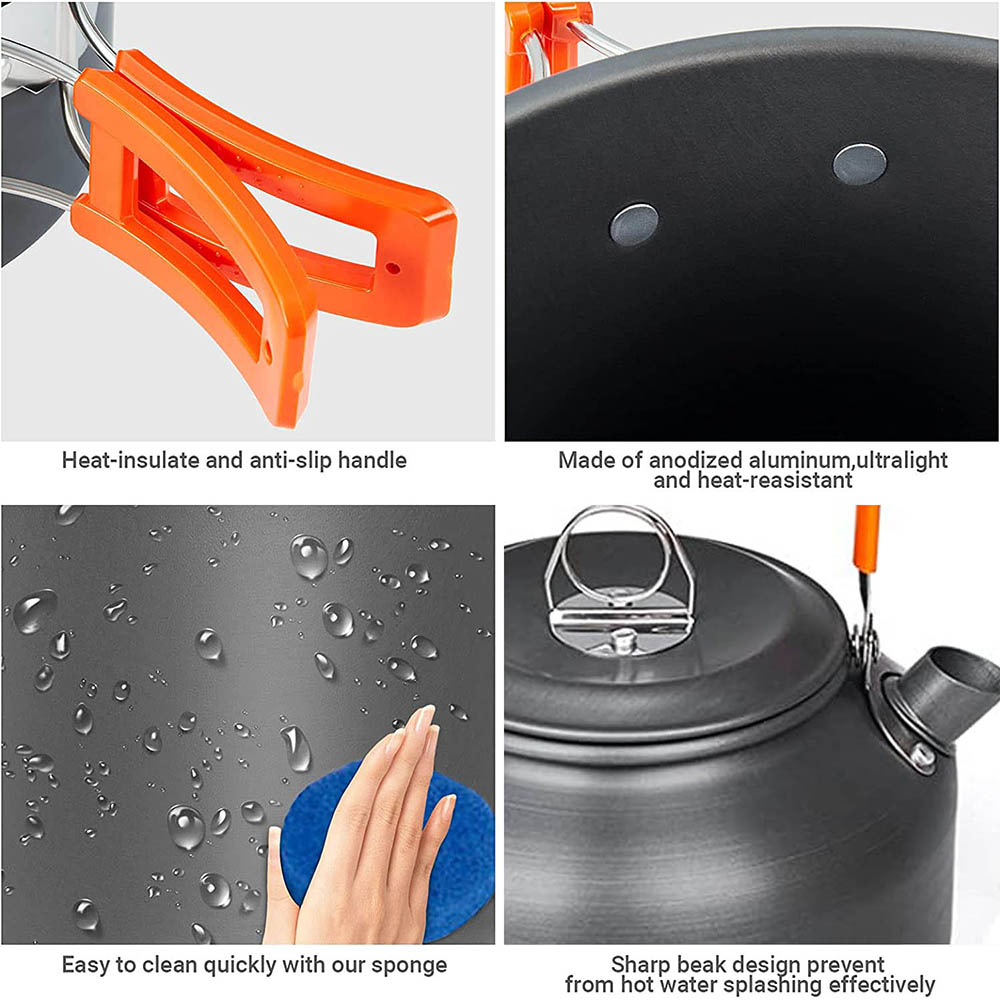 1pcs/1set Camping Cookware Kit - Camping Cooking Organizer recension och pris