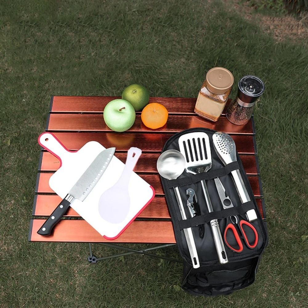2024 Picnic Utensil Set Storag - Camping Cooking Organizer recension och pris