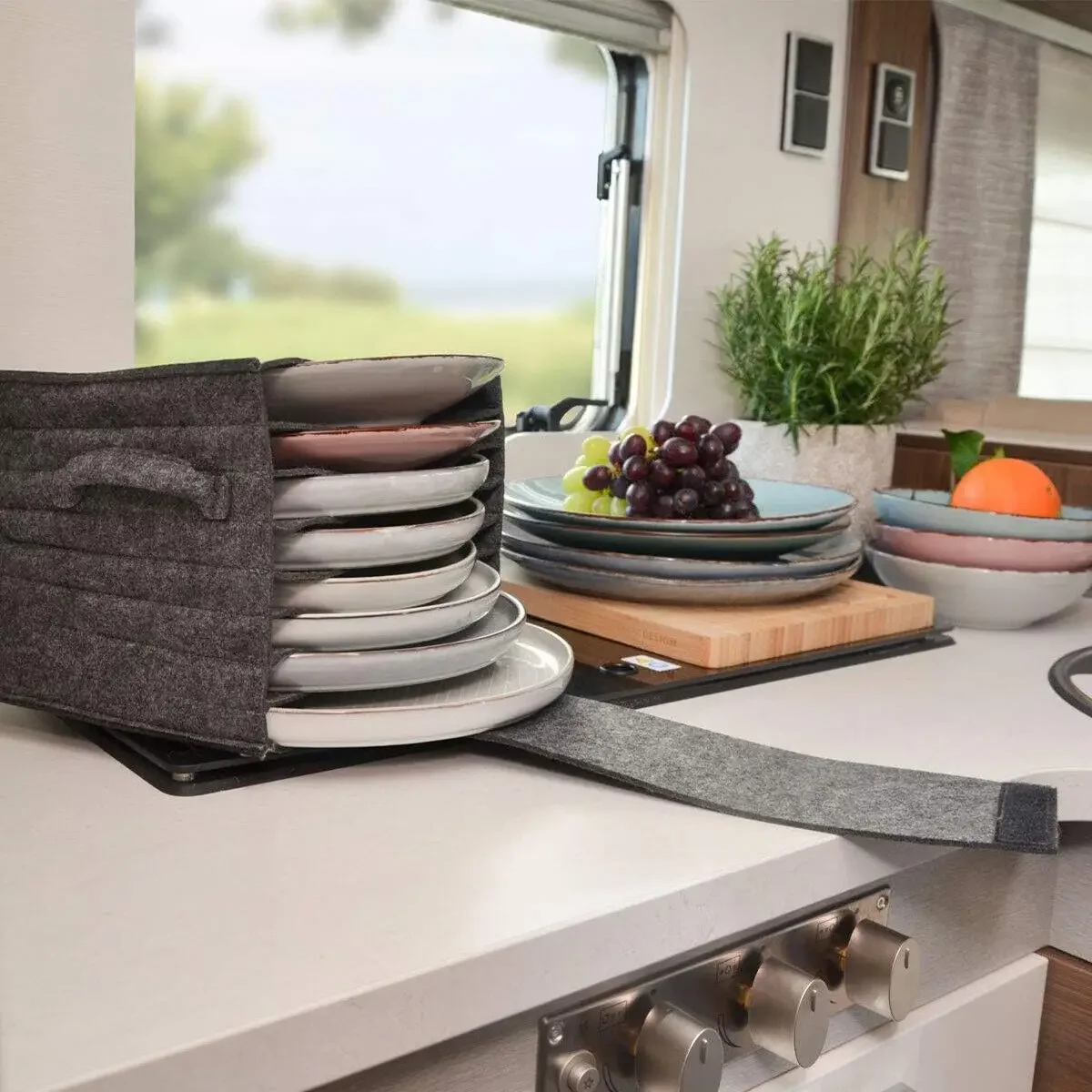 1pc Felt Plate Dish Cup Storag - Camping Cooking Organizer recension och pris