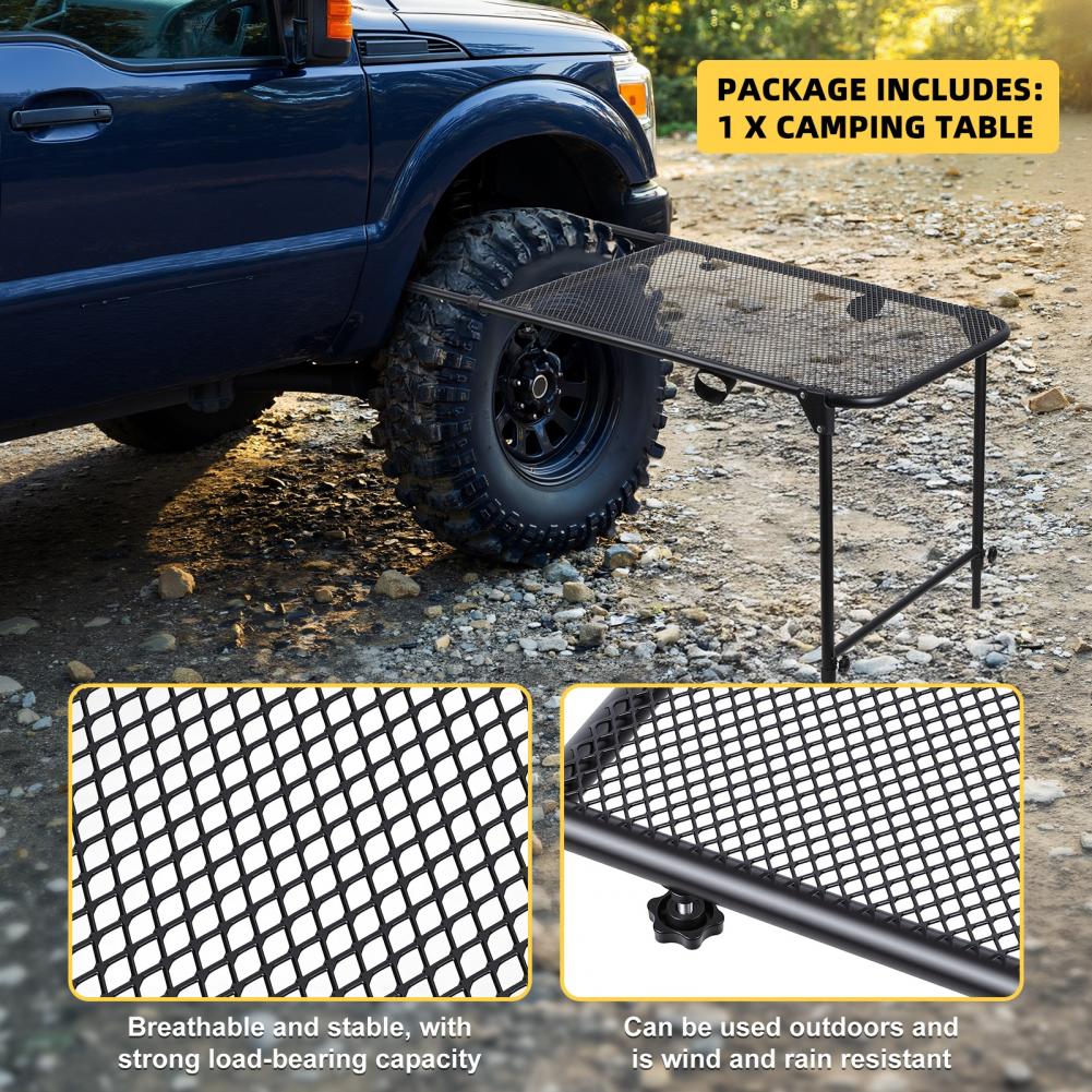 Tire Mount Camping Desk, Steel - Camping Cooking Table recension och pris
